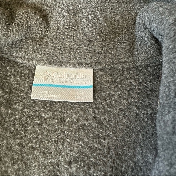 Columbia Boys Steens Mountain Fleece Zip Up Jackets Light Grey/Dark Grey 10/12 - Picture 3 of 7